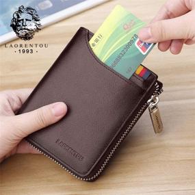 img 3 attached to LAORENTOU Genuine Leather Wallet Fashion