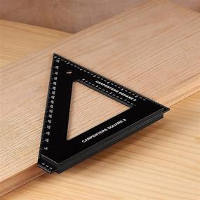 img 3 attached to 🔨 Woodraphic Professional Carpenter Square: Premium Layout Tool for Precise Woodworking & Carpentry - 8 Inch Aluminium Ruler with Guaranteed Accuracy & Easy-Read Angle Scale