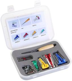 img 3 attached to Exsart Fabric Bias Tape Makers Kit Set: Create Beautiful 🧵 DIY Sewing Projects with 6mm/12mm/18mm/25mm Single/Double Fold Bias Tape Maker Set