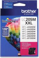 🔴 lc205m super high yield ink cartridge for brother printers - magenta logo