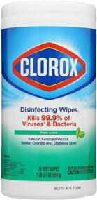 img 4 attached to 🧼 Clorox Disinfecting Wipes - Bleach Free Cleaning Wipes, Fresh Scent, 75 Count: Effective Germ-Killing Power!