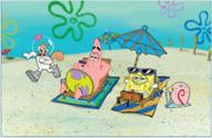 🐠 spongebob squarepants beach aquarium background by penn-plax logo