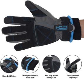 img 1 attached to 🧤 Ultimate Waterproof Insulated Gloves for Thermal Snowboarding