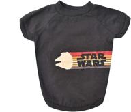 star wars dog tee retro logo - trendy shirts for dogs of all sizes - soft, cute, and comfy pet clothing - star wars dog shirt, star wars pet apparel, dog shirt star wars logo