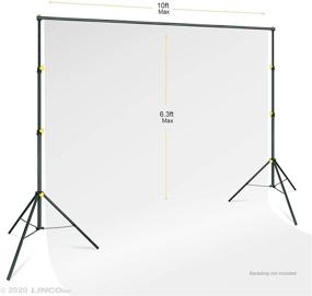 img 2 attached to LINCOSTORE 10x6.5ft Adjustable Backdrop Support Stand Kit - Photography Studio Photo Background System with Carrying Bag for Green Screen Muslin (4171)