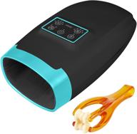 vive hand massager black teal logo