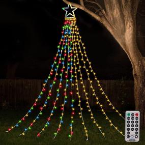 img 4 attached to 🎄 ZTX Christmas Decorations Outdoor Star Lights: Color Changing 11Ft Tree Toppers & Remote Control - 11 Lighting Modes for Christmas, Halloween, Wedding, Party