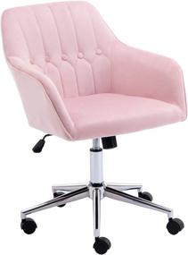 img 4 attached to Мягкое офисное акцентное кресло "Velvet Office" для спальни в домашней офисной мебели.