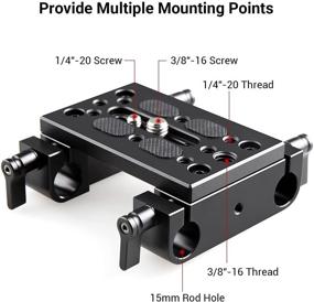 img 3 attached to SMALLRIG Camera Mounting Railblock Support