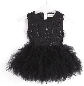 img 4 attached to 👗 Flofallzique Sequined Special Occasion Clothes: Exquisite Girls' Clothing and Dresses