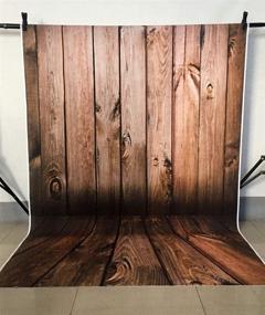 img 1 attached to 📷 MEHOFOTO Vintage Rustic Dark Brown Wood Photo Studio Booth Backdrop Props: Perfect for Newborn Baby Photoshoots and Portraits - Photography Background 5x7ft