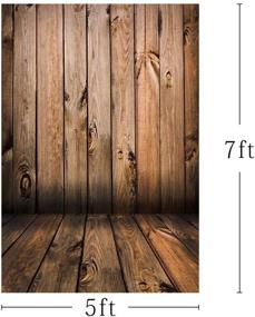 img 2 attached to 📷 MEHOFOTO Vintage Rustic Dark Brown Wood Photo Studio Booth Backdrop Props: Perfect for Newborn Baby Photoshoots and Portraits - Photography Background 5x7ft