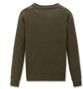 img 3 attached to 👕 CUNYI V Neck Pullover Cotton Sweater: Top-quality Boys' Clothing for Sweaters