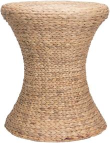 img 3 attached to 🕳️ Hourglass Water Hyacinth Wicker Table by Household Essentials