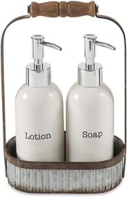 img 2 attached to White Mud Pie Farmhouse Lotion Caddy Soap Pump Set - Get Inspired!