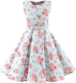 img 4 attached to 👗 Girls' Casual Dresses in Vintage Summer Style - Clothing Collection 3015 150