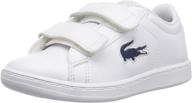 👟 lacoste kids' carnaby evo sneakers: stylish and comfortable footwear for children logo