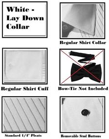 img 2 attached to Gentlemens Collection Mens Tuxedo Shirt Men's Clothing