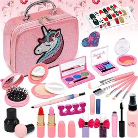 img 4 attached to ROKKES Kids Unicorn Washable Makeup