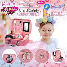 img 2 attached to ROKKES Kids Unicorn Washable Makeup