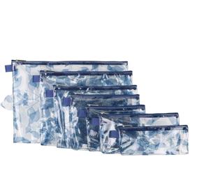 img 2 attached to Set of 7 Blue Leaves Packing Envelopes by Travelon