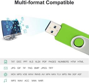 img 2 attached to 🟢 Leizhan 32 ГБ USB 3.0 Micro USB флэш-накопитель: быстрая память для Android смартфонов/ноутбуков, зеленый