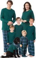 festive pajamagram plaid flannel matching family christmas pajamas - unite in style for the holidays! logo