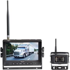 img 4 attached to Haloview MC7108: Wireless RV Backup Camera System with 7'' Monitor, Built-in DVR, Infrared Night Vision, Wide Viewing Angle - Ideal for Trucks, Trailers, RVs, Pickups, Camping Cars, Vans, and Farms