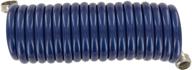 💦 plastair springhose puw615b9-m-3-amz: 15-foot blue recoil hose - lead free, drinking water safe for marine/rv use logo