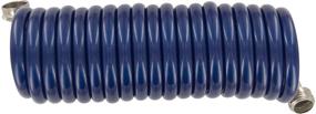 img 1 attached to 💦 Plastair SpringHose PUW615B9-M-3-AMZ: 15-Foot Blue Recoil Hose - Lead Free, Drinking Water Safe for Marine/RV Use