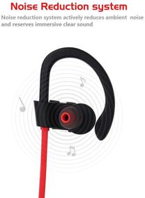 img 1 attached to 🎧 Беспроводные спортивные наушники ZERWEY Bluetooth - Топовое качество звука HD и потооталкивающий дизайн