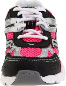 img 3 attached to Saucony ViziPro Grid Ignition Running Girls' Shoes