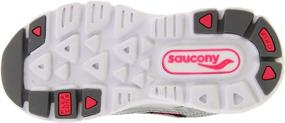 img 1 attached to Saucony ViziPro Grid Ignition Running Girls' Shoes