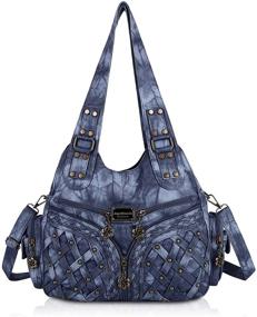 img 4 attached to Stylish Angel Barcelo Fashion Handbags - Perfect Shoulder Bags, Wallets & Totes for Women