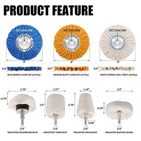 img 2 attached to KingTool Polishing Buffing Airway Microfiber