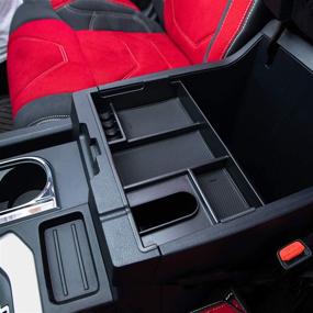 img 3 attached to Максимизируйте пространство для хранения в вашем Toyota Tundra: органайзер центральной консоли JDMCAR 2014-2021 - идеальный аксессуар для подлокотника!