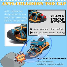 img 1 attached to Athlefit Athletic Sandals Outdoor Toddler