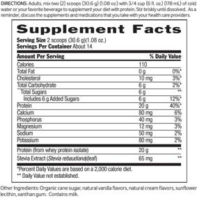 img 2 attached to 🥛 Biochem 100% Whey Isolate Protein - Vanilla - 15.1 oz - High-Protein Meal Replacement - Supports Lean Muscle Building - Rapid Digestion - Silky Smooth Taste - Essential Amino Acids