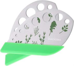 img 4 attached to 🌿 Stainless Steel Herb Stripper with Safety Cover - Pack of 2, 9-Hole Leaf Cutter for Kitchen Herbs like Kale, Chard, Collard Greens, Thyme, Basil, Rosemary - Effective Herb Stripping Tool