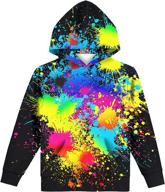 👕 hgvoetty colorful novelty hoodies for boys - trendy fashion sweatshirts in boys' clothing logo