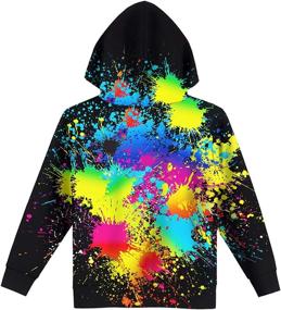 img 3 attached to 👕 Hgvoetty Colorful Novelty Hoodies for Boys - Trendy Fashion Sweatshirts in Boys' Clothing