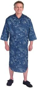img 3 attached to Silverts Disabled Elderly Needs Nightgowns Men's Clothing in Sleep & Lounge