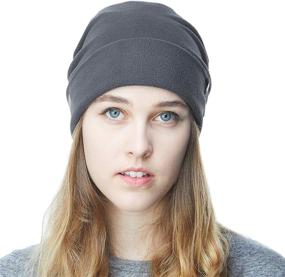 img 3 attached to The Hat Depot Winter Fleece Beanie Hat - Cold Weather & Reflective Safety | Performance Stretch for All