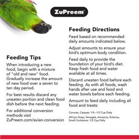 img 3 attached to 🐦 ZuPreem FruitBlend Flavor Pellets Bird Food for Parrots and Conures - 3.5 lb bag, High-Quality USA-Made Pellets, Naturally Flavored for Conures, Caiques, African Greys, Senegals, Amazons, Eclectus