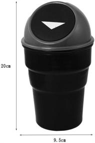 img 3 attached to 🚗 Compact Car Trash Can with Lid: Fits Cup Holder, Car Door, or Automotive Cup Holder - Small Mini Garbage Bin for Car Trash and Garbage Disposal