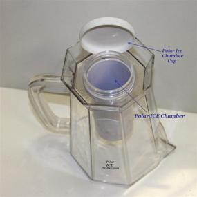 img 3 attached to 🧊 Crystal Clear Polar ICE Pitcher with Brushed Aluminum Chamber - Ultimate Cooling and Serving Solution