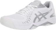 asics gel challenger tennis shoes white men's shoes in athletic логотип