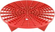 🚗 enhance your car cleaning efficiency with viking car wash bucket insert grit trap - red logo