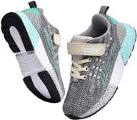 👟 sannax lightweight non slip girls' sneakers - perfect athletic shoes for active lifestyles logo