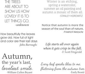 img 3 attached to 🍁 Explore the Exquisite Spellbinders Stamps: Autumn QUO Clear Range